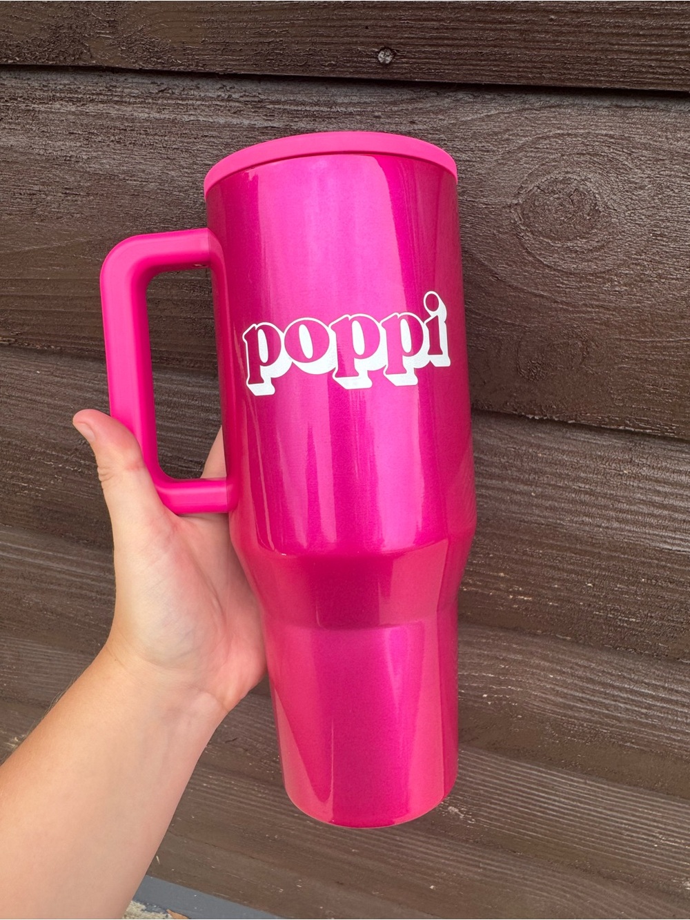 HydroJug Hot Pink Insulated Travel Mug with Handle